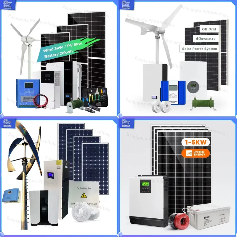 Renewable Energy Wind Solar - 3KW Zonne-windturbinegenerator 5KW Hybride Controller 48V