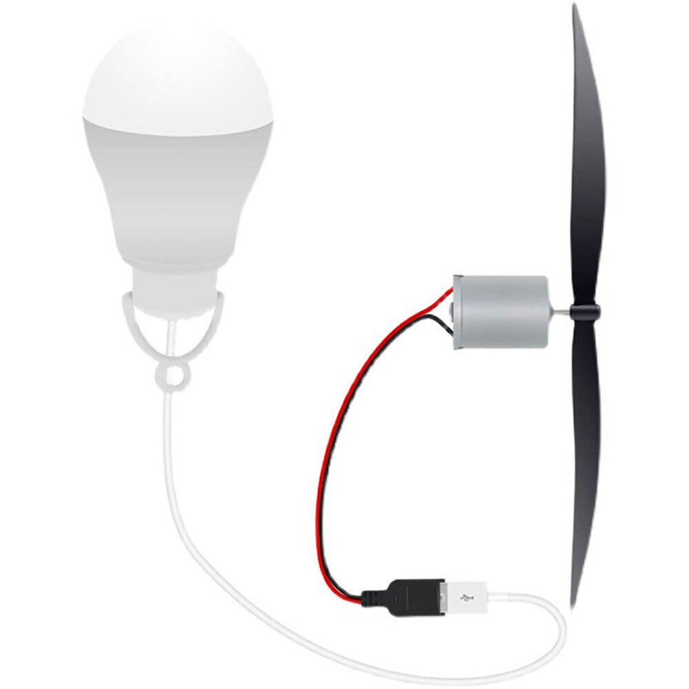 Renewable Energy For Kids - USB-aangedreven windturbinemotorbladset met propeller Geschikt voor