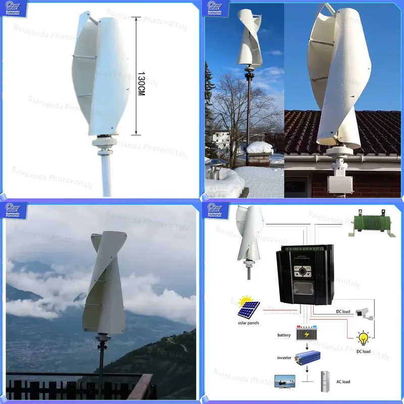 600W verticale as-windturbine  - Renewable Energy Wind Solar recensie en prijs